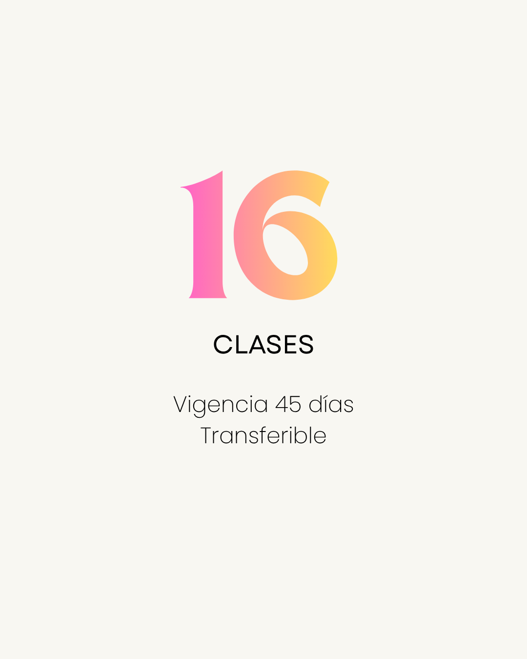 Paquete de 16 Clases