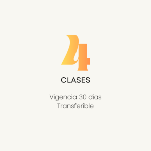 Paquete de 4 Clases