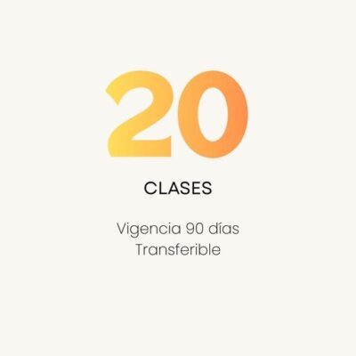 Paquete de 20 Clases